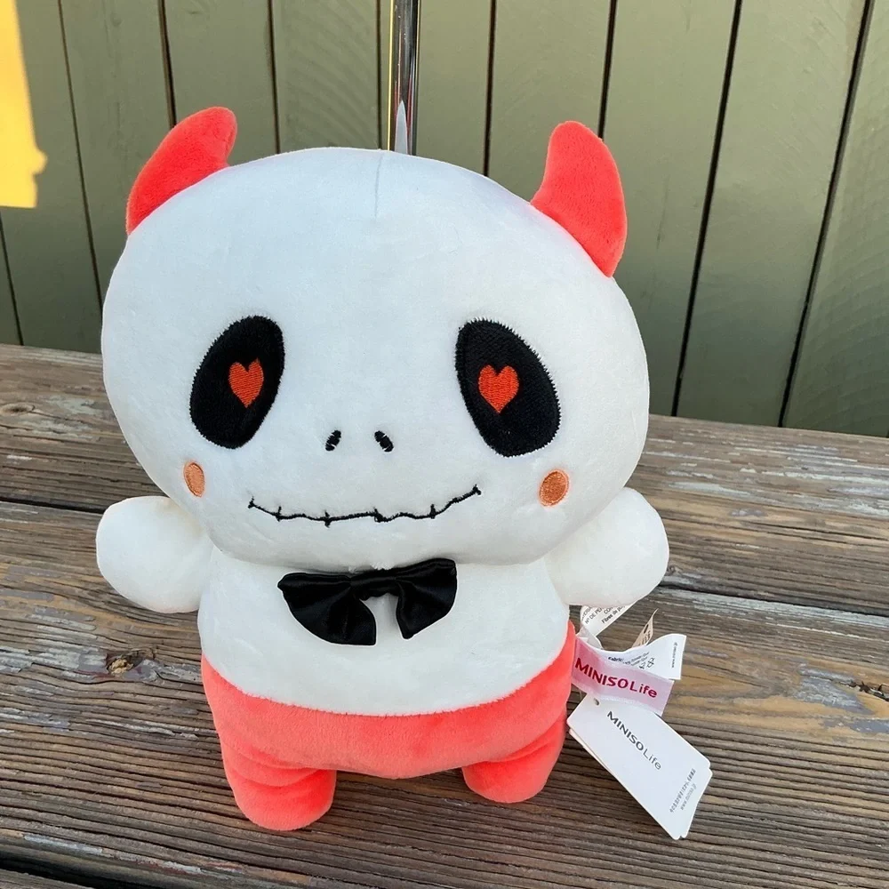 Cute Skeleton Plush with Red Accents